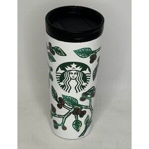 Starbucks 2016 Stainless 16 oz HOLLY BERRY Holiday Travel Mug Tumbler